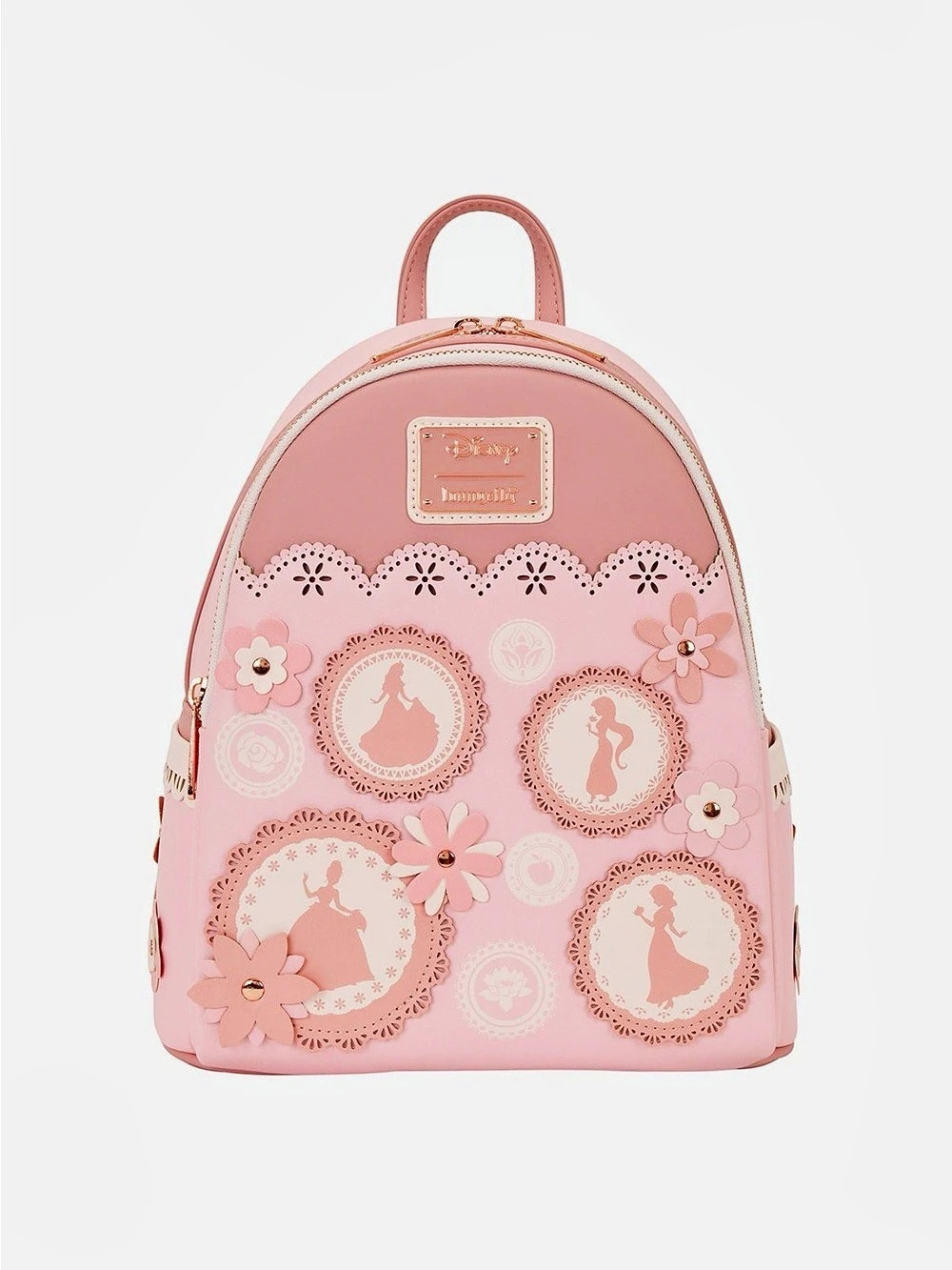Loungefly Disney Princess Silhouette Pink Backpack & Wallet Set NWT